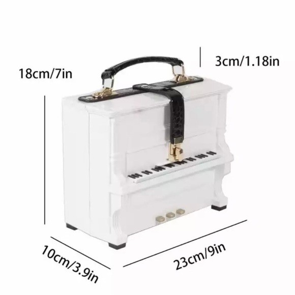 White available - Piano 🎹 Clutch - Picture 3 of 4